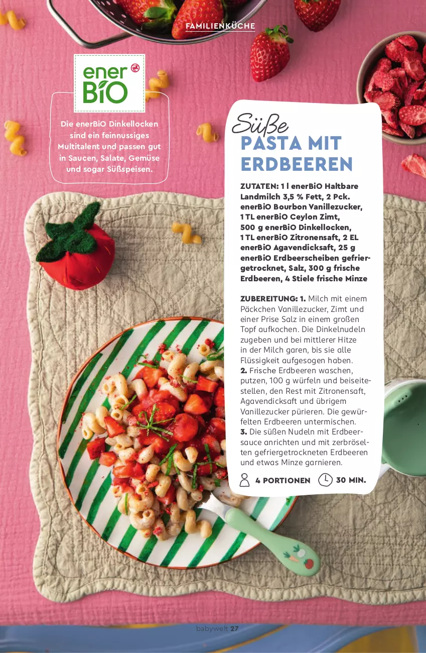 Aktueller Prospekt Rossmann - Prospekte - von 12.05 bis 06.07.2025 - strona 27 - produkty: agaven, Anrichte, beere, beeren, bio, bourbon, bourbon vanille, dicksaft, eis, elle, erdbeere, erdbeeren, garnier, küche, landmilch, milch, minze, nudel, nudeln, nuss, pasta, saft, salat, salate, salz, sauce, saucen, Ti, topf, vanille, würfel, zitrone, zitronen, zitronensaft, zucker