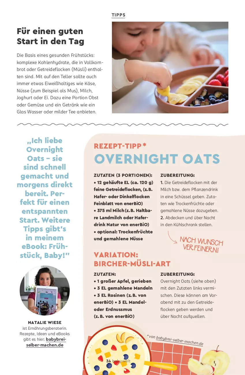Aktueller Prospekt Rossmann - Prospekte - von 12.05 bis 06.07.2025 - strona 34 - produkty: apfel, bio, Brei, brot, decke, drink, eis, elle, erde, erdnuss, früchte, getränk, hafer, joghur, joghurt, Käse, korn, Kornbrot, kühlschrank, landmilch, mac, mandel, mandeln, milch, müsli, natur, nuss, obst, pflanze, pflanzen, reis, rezept, rezept-tipp, rezepte, Ria, Schrank, schüssel, tee, teller, Ti, Trockenfrüchte, vollkornbrot, wasser