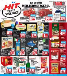 Gazetka promocyjna Hit - Wochenprospekt - Gazetka - ważna od 09.11 do 09.11.2024 - strona 1 - produkty: alkohol, Becher, beere, beeren, beutel, bitburger, bonne maman, burger, butter, chips, cola, coupon, coupons, creme, crunchips, De Cecco, drink, ecco, eis, flasche, fleisch, frau antje, frico, frucht, fruchtgummi, géramont, glasflasche, gouda, hackfleisch, hackfleisch gemischt, hafer, Haferdrink, haribo, heidelbeere, heidelbeeren, holländischer schnittkäse, italienische pasta, jahrgangssekt, joghur, joghurt, joghurt mit der ecke, jungbullen, Käse, konfitüre, kuchen, kühlschrank, Lakritz, landliebe, landmilch, lorenz, mam, Meister, melitta, milch, Müller, mumm, Nougatcreme, nuss, nutella, Oberschalenrouladen, obst, oder lakritz, pasta, Pfannkuchen, pizza, reis, rind, rouladen, salat, salate, Schal, Schale, Schmelzkäse, schnitten, schnittkäse, Schrank, schwein, schwein und rind, sekt, Spezi, Streichzart, Ti, vom schwein und rind, wagner, wein, ZTE, zucker