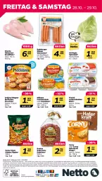 Gazetka promocyjna Netto - Woche 43 - Gazetka - ważna od 29.10 do 29.10.2022 - strona 28 - produkty: alle artikel ohne dekoration, angebot, Berger, brustfilet, corny, dekoration, eis, elle, erdnuss, erdnüsse, filet, filets, fleisch, flippies, Frische Hähnchen, frischli, Funny Frisch, Gebrannte Erdnüsse, gin, hafer, hähnchenbrust, hähnchenbrustfilet, kraft, leckermäulchen, milka, milkana, natur, nuss, Ofen, original wagner, piccolinis, radeberger, reis, riegel, rind, rindfleisch, salami, Schal, Schale, spitzkohl, steinofen, Ti, wagner, wiener, wiener würstchen, würstchen