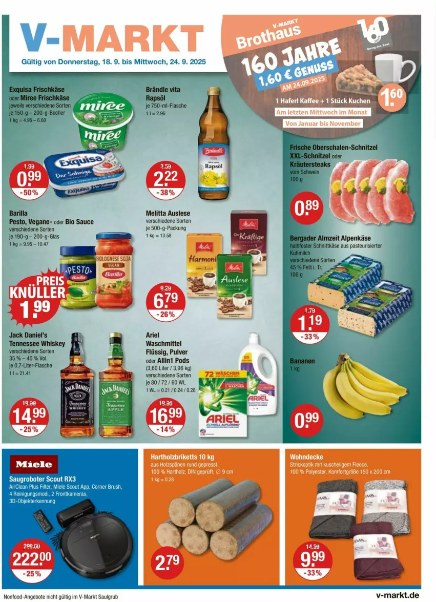 Aktueller Prospekt Vmarkt - Prospekte - von 18.09 bis 24.09.2025 - strona 1 - produkty: angebot, angebote, ariel, ariel waschmittel, LG, melitta, Pods, Ti, waschmittel