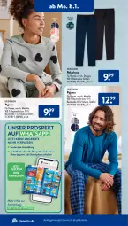 Gazetka promocyjna AldiSud - NÄCHSTE WOCHE - Gazetka - ważna od 13.01 do 13.01.2023 - strona 16 - produkty: aldi, angebot, angebote, Bau, baumwolle, dell, elle, hose, Mode, Pyjama, rel, smartphone, up2fashion, wolle