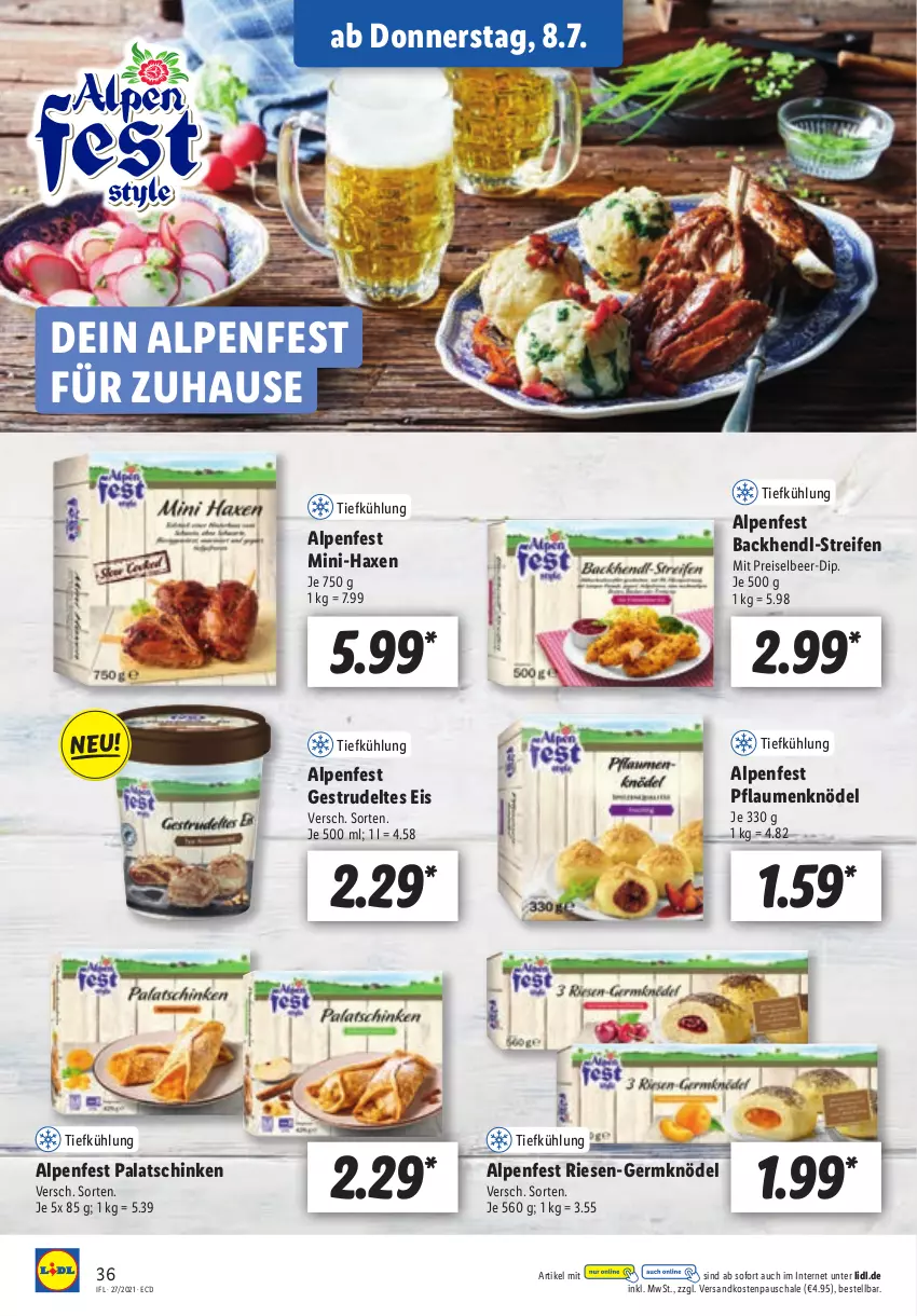 Aktueller Prospekt Lidl - Aktionsprospekt - von 05.07 bis 10.07.2021 - strona 36