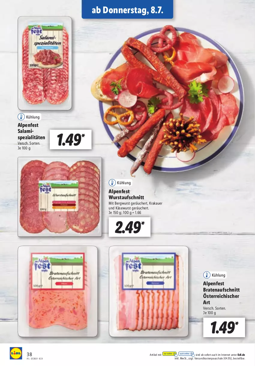 Aktueller Prospekt Lidl - Aktionsprospekt - von 05.07 bis 10.07.2021 - strona 38