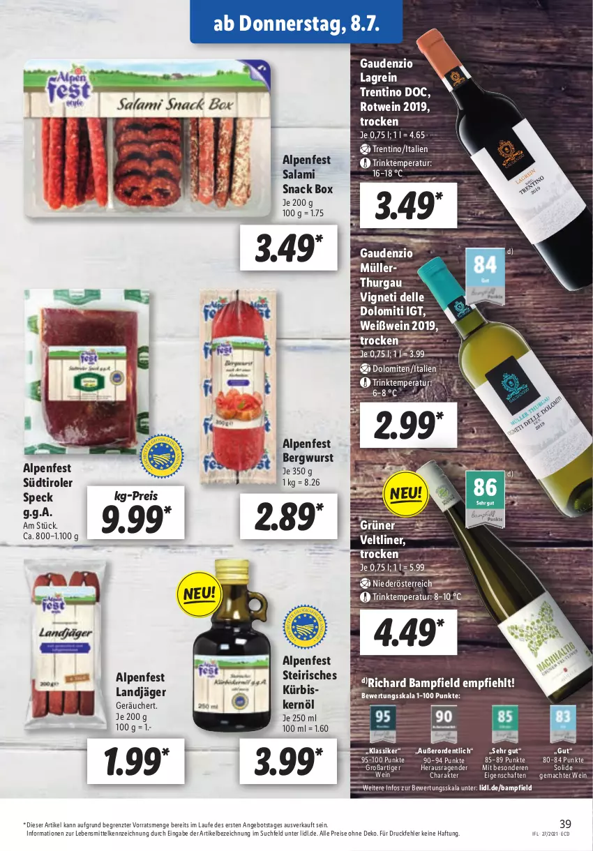 Aktueller Prospekt Lidl - Aktionsprospekt - von 05.07 bis 10.07.2021 - strona 39