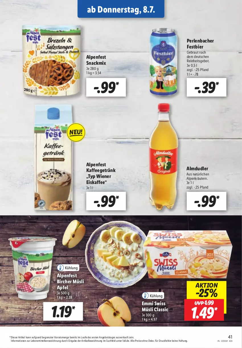 Aktueller Prospekt Lidl - Aktionsprospekt - von 05.07 bis 10.07.2021 - strona 41