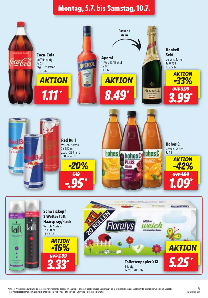 Aktueller Prospekt Lidl - Aktionsprospekt - von 05.07 bis 10.07.2021 - strona 5