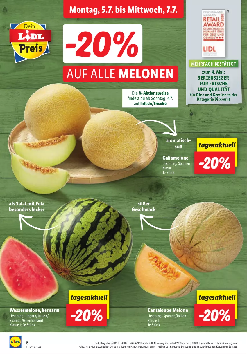 Aktueller Prospekt Lidl - Aktionsprospekt - von 05.07 bis 10.07.2021 - strona 6