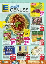 Gazetka promocyjna Edeka - Prospekte - Gazetka - ważna od 07.09 do 07.09.2024 - strona 1 - produkty: angebot, angebote, auer, Bau, Bauer, bohne, bohnen, bolognese, bourbon, bourbon vanille, coupon, coupons, dallmayr, deka, eis, erde, filet, filets, flasche, Fürstenberg, Germ, kaffee, kasseler, knorr, knorr fix, langnese, medaillons, Meister, nuss, pils, pilsener, premium pils, prodomo, rabatt-coupon, reis, schnitten, schwein, schweine, schweinefilet, sim, spaghetti, spaghetti bolognese, Ti, trauben, vanille, walnuss, wein, weine, ZTE