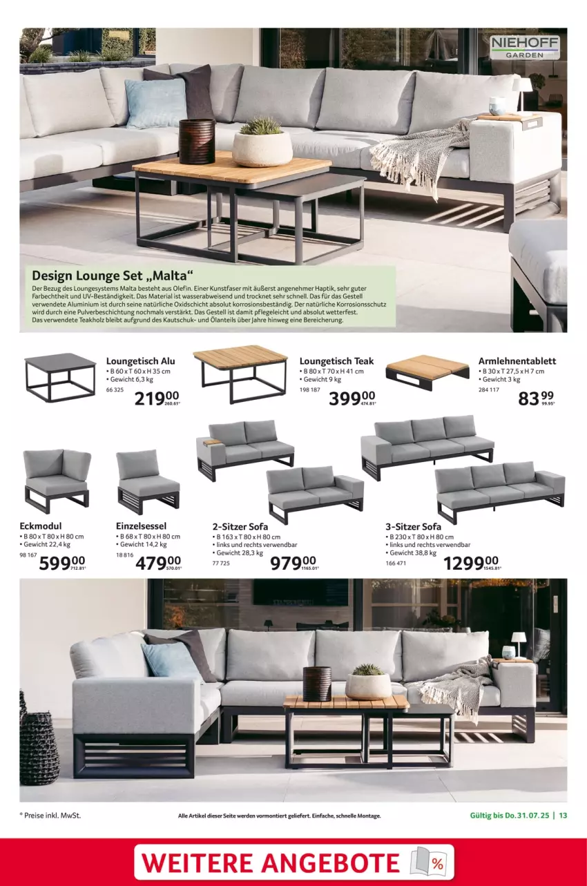 Aktueller Prospekt Selgros - Non Food - von 24.04 bis 30.04.2025 - strona 13 - produkty: eis, elle, erde, Holz, reis, Ria, rwe, sessel, Sofa, tablet, tablett, Ti, tisch, wasser
