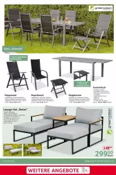 Gazetka promocyjna Selgros - Non Food - Gazetka - ważna od 30.04 do 30.04.2025 - strona 25 - produkty: aluminiumgestell, angebot, angebote, armlehnen, glasplatte, greemotion, hocker, Holz, HP, kissen, klappsessel, latte, LG, lounge-set, natur, sessel, stapelsessel, Ti, tisch, tischplatte