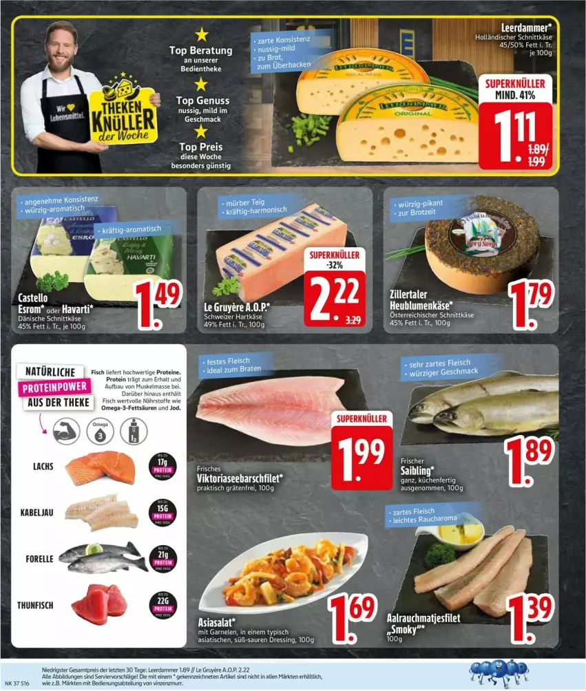 Aktueller Prospekt Edeka - Prospekte - von 07.09 bis 12.09.2026 - strona 18 - produkty: auto, dressing, eis, elle, esprit, filet, fisch, forelle, holländischer schnittkäse, Käse, leerdammer, mac, matjes, Matjesfilet, nuss, omega, Omega-3, Rauch, reis, rel, Ria, Saibling, salat, schnittkäse, Stier, thunfisch, Ti, tisch