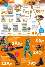 Gazetka promocyjna  - Gazetka - ważna od 15.11 do 15.11.2025 - strona 9 - produkty: akku, auer, beutel, blume, blumen, eimer, eis, elle, erdnuss, Garten, Holz, hose, Kette, Knödel, ladegerät, Latzhose, Meisenknödel, nerf, nuss, ohne akku und ladegerät, sac, säge, sonnenblume, sonnenblumen, Sonnenblumenkerne, Ti, Vogelfutter, werkzeug, Wild