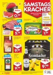 Gazetka promocyjna Netto Marken-Discount - Filial-Angebote - Gazetka - ważna od 10.06 do 10.06.2023 - strona 40 - produkty: angebot, angebote, bella crema, bestpreis, bohne, bohnen, discount, eis, fleisch, Germ, Holz, jägermeister, kaffee, kaffeebohnen, kracher, kräuter, kräuterlikör, krombache, krombacher, krombacher pils, likör, margarine, marken-discount, Meister, melitta, melone, minutensteaks, ndk, pflanze, pflanzen, pils, reis, schwein, schweine, steak, steaks, Ti, wasser, wassermelone, wein, weine, wurst, wurst in selbstbedienung, ZTE