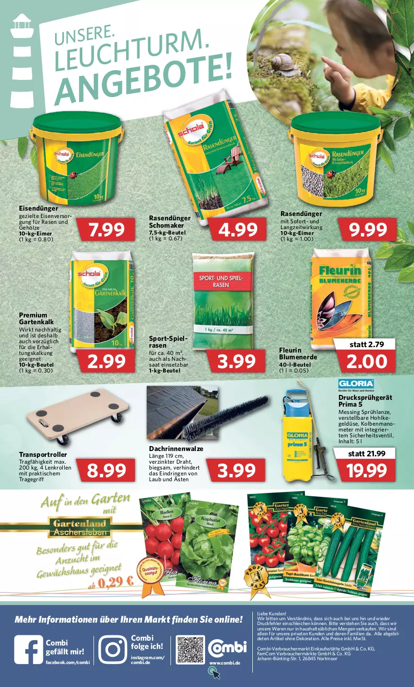 Aktueller Prospekt Combi - Prospekte - von 28.02 bis 05.03.2022 - strona 4 - produkty: beutel, blume, blumen, blumenerde, dekoration, Draht, dünger, eimer, eis, erde, Garten, Gewächshaus, LG, rasen, rasendünger, Rauch, reis, ring, Roller, Schleich, Sport, Ti, tisch, tragegriff