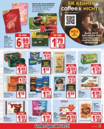 Gazetka promocyjna Edeka - Angebote der Woche - Gazetka - ważna od 13.05 do 13.05.2023 - strona 17 - produkty: after eight, auto, Becher, beutel, bier, Biere, bohne, bohnen, brezel, Brezeln, brot, brötchen, cin, creme, dallmayr, ente, erdnüsse, espresso, espresso oder, früchte, Früchtetee, jacobs, kaffee, kaffeepads, keks, knäckebrot, korn, kräuter, Kugel, leibniz, lindor, lindt, Mantel, nuss, oder jacobs, pfeffer, Pick Up!, riegel, sandwich, schoko, schokolade, schokoladen, senseo, senseo pads, Spezi, tee, teekanne, Ti, toast, Törtchen, vita