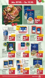 Gazetka promocyjna Aldi Nord - Von Montag - Gazetka - ważna od 12.10 do 12.10.2024 - strona 11 - produkty: ACC, aus der tiefkühlung, beutel, bratwurst, cantuccini, cin, dell, eis, fleisch, Focaccia, geback, gewürz, gin, hinterkochschinken, hinterschinken, Holz, kochschinken, mortadella, Ofen, pizza, prosciutto, prosciutto cotto, reis, salami, salsiccia, schinken, schwein, schweine, schweinefleisch, Speck, Spezi, steinofen, südtiroler, Ti, tuc, wein, weine, wurst, ZTE