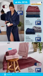 Gazetka promocyjna Aldi Nord - Von Montag - Gazetka - ważna od 12.10 do 12.10.2024 - strona 14 - produkty: aldi, Bad, Bademantel, badematte, Bau, baumwolle, duschtuch, gin, handtücher, Mantel, Plüsch, Ria, Ti, tuc, tücher, up2fashion, wolle, ZTE