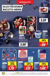 Gazetka promocyjna Lidl - Aktionsprospekt - Gazetka - ważna od 01.01 do 01.01.2022 - strona 18 - produkty: antipasti, asti, Bona, brut, creme, dulano, eis, Elektro, garnelen, gyros, hinterschinken, HP, latte, Laufen, Milbona, ndk, reinert, salami, Schal, Schale, schinken, snack, Ti, wurst, zaziki