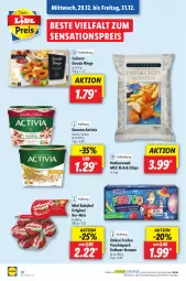 Gazetka promocyjna Lidl - Aktionsprospekt - Gazetka - ważna od 01.01 do 01.01.2022 - strona 42 - produkty: activia, babybel, banane, chips, danone, danone activia, eis, frucht, Fruchtquark, gin, gouda, mini babybel, ndk, quark, reis, ring, Schal, Schale, sensations, Ti