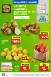 Gazetka promocyjna Lidl - Aktionsprospekt - Gazetka - ważna od 01.01 do 01.01.2022 - strona 46 - produkty: Abtei, aktionspreis, angebot, Birnen, discount, eis, frucht, kiwi, Kiwi Gold, magazin, möhren, obst, Obst und Gemüse, reis, Ti, und gemüse, zitrone, zitronen