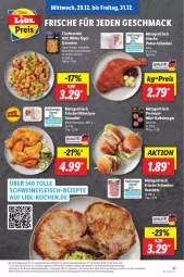 Gazetka promocyjna Lidl - Aktionsprospekt - Gazetka - ważna od 01.01 do 01.01.2022 - strona 47 - produkty: burger, discount, eis, fisch, fische, Fischer, fleisch, Frische Hähnchen, garnelen, gewürz, hähnchenschenkel, henkel, kotelett, lebensmittel, LG, mac, monitor, obst, Obst und Gemüse, preisvorteil, pril, pute, reis, rezept, rezepte, Schal, Schale, schenkel, schwein, schweine, schweinefleisch, schweinekotelett, Ti, und gemüse, wein, weine