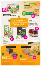 Gazetka promocyjna Denns Biomarkt - Prospekte - Gazetka - ważna od 25.04 do 25.04.2023 - strona 9 - produkty: auer, aufstrich, Bau, Bauer, beere, beeren, beutel, blume, blumen, brot, brotaufstrich, eis, erdnuss, erdnüsse, erdnüssen, frucht, fruchtaufstrich, Garten, korn, kräuter, mac, mehl, müsli, natur, nuss, regal, reis, Ria, rosen, sonnenblume, sonnenblumen, Sonnenblumenbrot, Sonnenblumenkerne, sonnenblumenkernen, stube, tee, Ti, tisch, ZTE