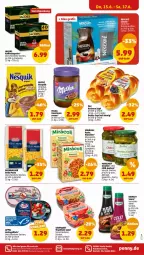 Gazetka promocyjna Penny - Prospekte - Gazetka - ważna od 17.06 do 17.06.2023 - strona 27 - produkty: ACC, bernbacher, beutel, butter, chili, creme, develey, filet, filets, fisch, flasche, gewürz, gin, gurke, gurken, haselnuss, hering, Herings, heringsfilets, honig, jacobs, kaffee, kaffeekapseln, mac, milka, nesquik, nuss, pasta, ring, salat, sauce, saupiquet, spaghetti, thunfisch, Ti