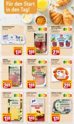 Gazetka promocyjna Rewe - Prospekte - Gazetka - ważna od 06.02 do 06.02.2022 - strona 24 - produkty: aktionspreis, aufschnitt, Becher, bio, eier, eis, fleisch, fleischwurst, frischkäse, gouda, hinterschinken, Käse, knoblauch, lachs, mit knoblauch, natur, reis, rewe beste wahl, rewe bio, salami, schinken, Ti, würfel, wurst