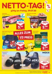 Gazetka promocyjna Netto Marken-Discount - Filial-Angebote - Gazetka - ważna od 30.07 do 30.07.2022 - strona 39 - produkty: angebot, Bad, Becher, bestpreis, creme, eis, eisbecher, filet, filets, hering, Herings, jacobs, mars, pantolette, pantoletten, reis, ring, schwein, schweine, schweinefilet, snickers, Ti, usb, wein, weine, ZTE