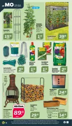 Gazetka promocyjna Netto - Woche 9 - Gazetka - ważna od 04.03 do 04.03.2023 - strona 16 - produkty: auer, blume, blumen, blumenerde, brie, bügel, dünger, eis, erde, flüssigdünger, Garten, Gewächshaus, grill, grillrost, Holz, Kamin, Kaminholz, Ofen, pflanze, pflanzen, regal, ring, Ti, tomate, tomaten, ZTE