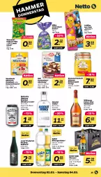 Gazetka promocyjna Netto - Woche 9 - Gazetka - ważna od 04.03 do 04.03.2023 - strona 25 - produkty: Absolut Vodka, backmischung, beutel, bier, Blüte, bourbon, bourbon whiskey, Brei, cola, eis, erdnuss, getränk, getränke, honig, Kaiser, Kaiserschmarrn, kuchen, milch, milchreis, milka, mondamin, nuss, pils, pilsener, reis, riesling, Stier, Ti, toffifee, tuc, vodka, wein, weinbrand, whiskey, wilthener