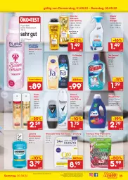 Gazetka promocyjna Netto Marken-Discount - Filial-Angebote - Gazetka - ważna od 03.09 do 03.09.2022 - strona 35 - produkty: angebot, auer, bestpreis, Coral, dauertiefpreis, deo, deospray, drink, dusche, eis, elnett, gliss, gliss kur, haarspray, listerine, Meister, meister proper, mundspülung, nivea, Proteindrink, Q10, reiniger, reis, rexona, roll-on, shampoo, shampoo oder spülung, spülung, Ti, tiefpreis, waschmittel, ZTE