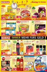 Gazetka promocyjna Norma - Norma - Gazetka - ważna od 17.10 do 17.10.2022 - strona 5 - produkty: Bad, Bau, Becher, braten, Brühe, chili, Clin, curry, deka, dip, eis, fertiggericht, flasche, fleisch, frischkäse, früchte, frühstücksfleisch, geschnetzeltes, gewürz, gewürzketchup, Gewürzmühle, gin, grapefruit, hühner, ingwer, jalapeño, Käse, ketchup, kirsch, knoblauch, kühlregal, mac, mango, meerrettich, meersalz, melone, melonen, mozzarella, nudel, nudeln, nuggets, pfeffer, pfirsich, prosciutto, prosciutto crudo, pudding, pute, recyclingmaterial, regal, rel, Rettich, rezept, Ria, rind, rinder, Rinderroulade, rohschinken, rotkohl, salz, sauce, Schal, Schale, schinken, schoko, sirup, soja, sojasauce, Soße, Sushi, Ti, wasa, wasser, wassermelone, wassermelonen, Zelt, zitrone, zwiebel