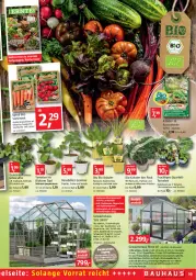 Gazetka promocyjna Bauhaus - Prospekte - Gazetka - ważna od 30.04 do 30.04.2022 - strona 19 - produkty: ACC, aluminiumgestell, bio, Birnen, dell, eier, eis, elle, fenster, frucht, Garten, gurke, HP, kohlrabi, kräuter, kräutern, latte, melone, Mode, paprika, salat, Schal, Schale, tee, Ti, tomate, tomaten, topf, tuc, zucchini