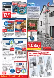 Gazetka promocyjna Bauhaus - Prospekte - Gazetka - ważna od 30.04 do 30.04.2022 - strona 47 - produkty: ball, Bau, Buntsteinputz, eis, elle, erde, Holz, holzschutz, HP, korn, Kunstharz, lack, mac, Metallschutzlack, nuss, Rauch, Ria, rwe, Streichputz, Ti, wasser, werkzeug