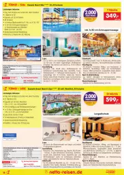 Gazetka promocyjna Netto Marken-Discount - Reise-Angebote Juli - Gazetka - ważna od 31.07 do 31.07.2022 - strona 18 - produkty: alkohol, alkoholische getränke, anreisetermine, asti, Bad, Brei, buch, dusche, eis, ente, Gesichtsmaske, getränk, getränke, kaffee, kuchen, Liege, Maske, pool, rama, reis, reiseveranstalter, rezept, rum, schirme, snack, snacks, sonnenschirm, Sport, telefon, Ti, tücher, uhr, wasser, Wassersport, wellnessbereich, zimmerbeispiel