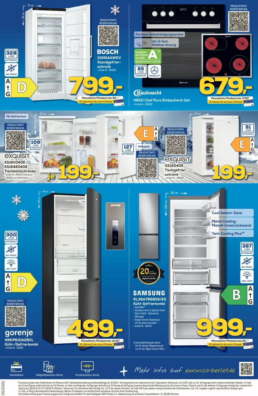 Aktueller Prospekt Euronics - Prospekte - von 22.02 bis 01.03.2023 - strona 9 - produkty: eis, gefrierfach, Reinigung, rückwand, Schrank, tee, Ti, tisch, Yo