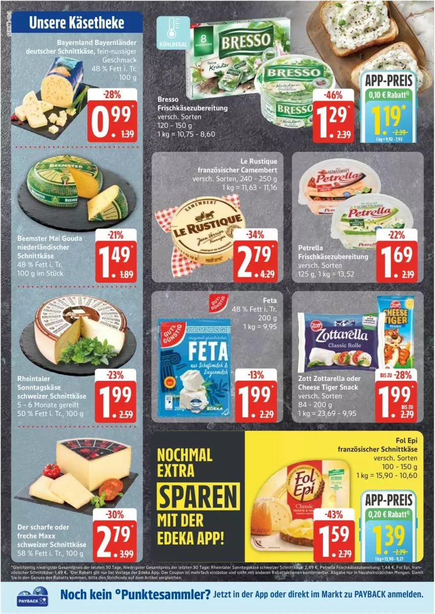 Aktueller Prospekt Edeka - Prospekte - von 16.06 bis 21.06.2025 - strona 10 - produkty: bresso, eis, frischkäse, frischkäsezubereitung, Käse, payback, reis, tesa, Ti
