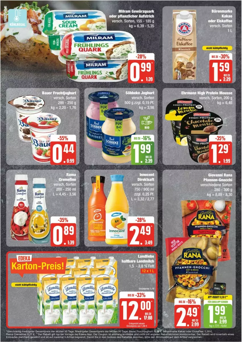 Aktueller Prospekt Edeka - Prospekte - von 19.08 bis 24.08.2024 - strona 12 - produkty: bärenmarke, coupon, deka, eis, eiskaffee, ente, kaffee, kakao, LG, reis, Ti, ZTE