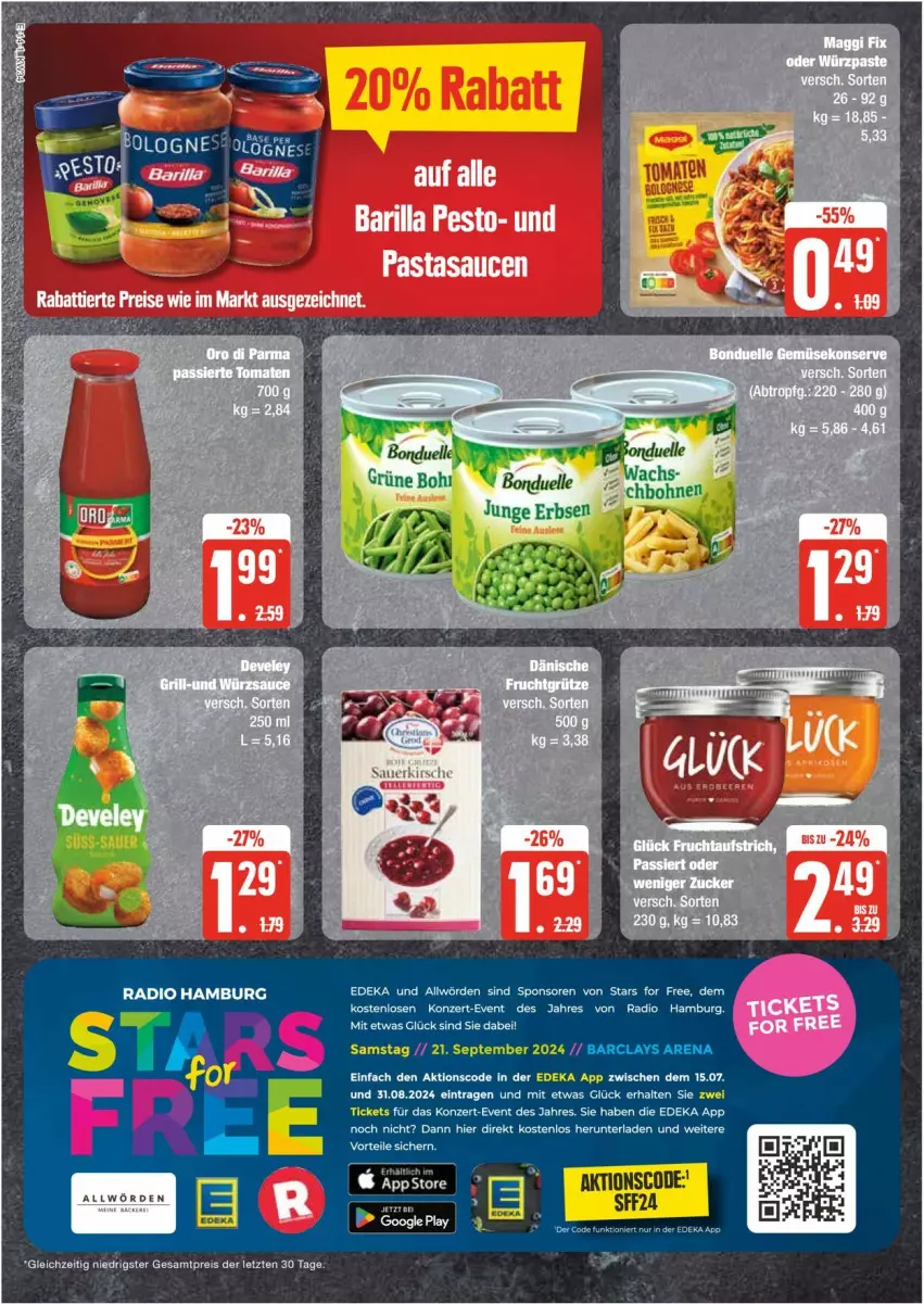 Aktueller Prospekt Edeka - Prospekte - von 19.08 bis 24.08.2024 - strona 14 - produkty: bonduelle, deka, eis, elle, erbsen, junge erbsen, Radio, reis, Ti, ZTE