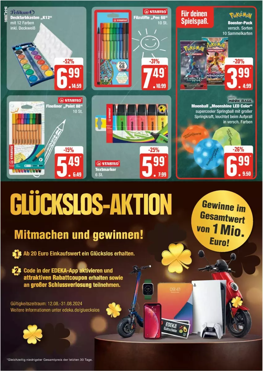 Aktueller Prospekt Edeka - Prospekte - von 19.08 bis 24.08.2024 - strona 4 - produkty: ball, eis, reis, ring, Ti, ZTE