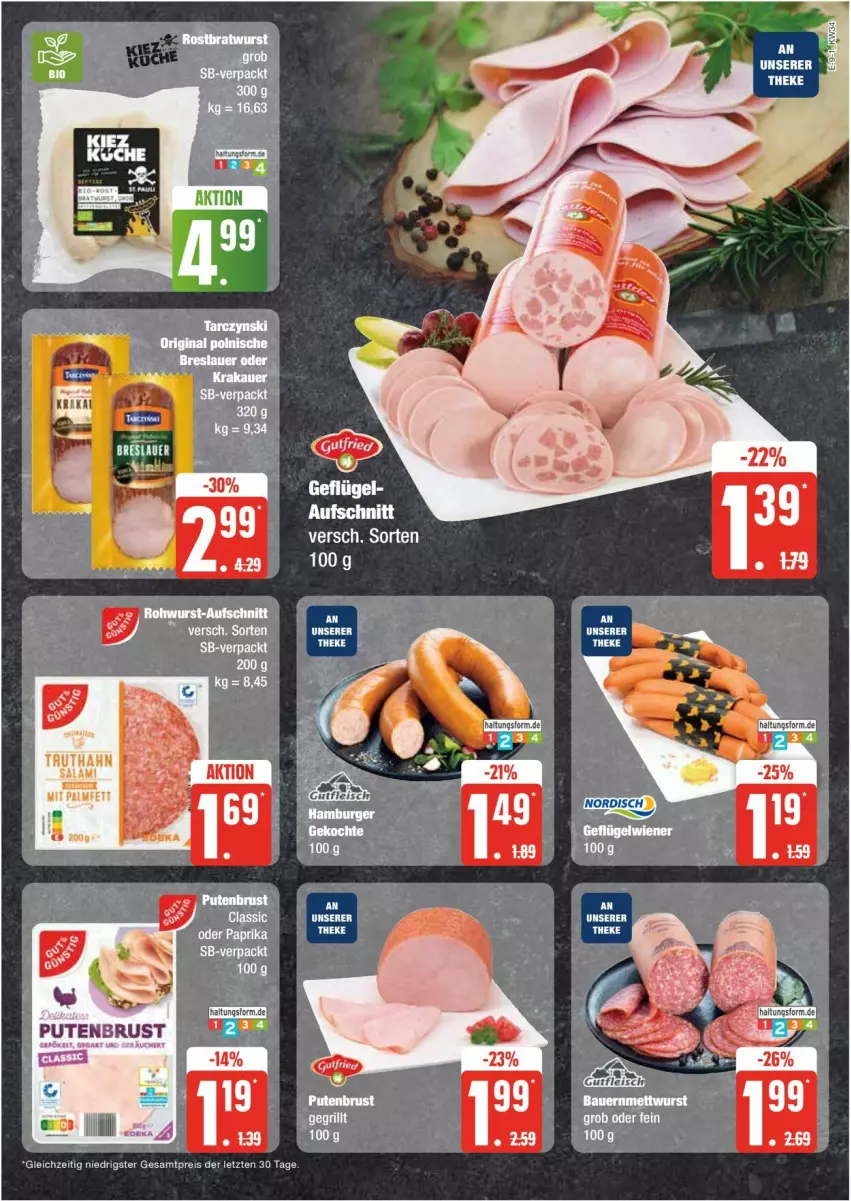 Aktueller Prospekt Edeka - Prospekte - von 19.08 bis 24.08.2024 - strona 9 - produkty: aufschnitt, eis, Geflügel, pute, putenbrust, reis, Ti, ZTE