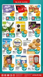 Gazetka promocyjna Penny - Prospekte - Gazetka - ważna od 19.10 do 19.10.2024 - strona 19 - produkty: auer, aufstrich, bio, brot, brotaufstrich, brötchen, creme, dolce gusto, eis, elle, ente, ferrero, fertiggericht, fleisch, gurke, heinz, Käse, ketchup, milka, milka schokolade, miracel, miracel whip, natur, nescafe, Ofen, Ofenkäse, pommes, Pommes Frites, reis, Ria, rouge, rougette, salat, salatcreme, schafkäse, schoko, schokolade, Ti, Yo