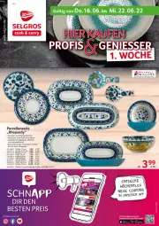Gazetka promocyjna Selgros - Nonfood - Gazetka - ważna od 22.06 do 22.06.2022 - strona 1 - produkty: Becher, coupon, coupons, decke, eis, elle, kaffee, kaffeebecher, latte, Löffel, mikrowelle, Ofen, reis, Schal, Schale, spülmaschinen, tee, teller, Ti