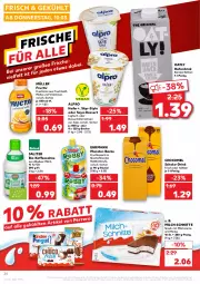 Gazetka promocyjna Kaufland - Gazetka - ważna od 16.03 do 16.03.2022 - strona 24 - produkty: alpro, angebot, Becher, beutel, bio, Bio-Kaffee, creme, dessert, drink, ehrmann, frucht, Fruchtquark, fruchtsaft, hafer, Haferdrink, honig, joghur, joghurt, kaffee, LG, milch, milch-schnitte, monster, Müller, quark, quetschbeutel, saft, sahne, saliter, schoko, Skyr, snack, soja, soya, Ti, vita, Vitamine, ZTE