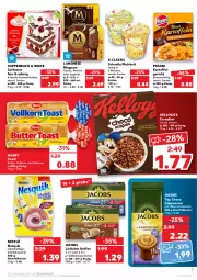 Gazetka promocyjna Kaufland - Gazetka - ważna od 16.03 do 16.03.2022 - strona 3 - produkty: angebot, angebote, Becher, beutel, butter, Cap, cappuccino, cerealien, cin, coppenrath, elle, getränk, getränke, getränkepulver, jacobs, kaffee, kakao, kartoffel, kellogg's, korn, langnese, LG, löslicher kaffee, magnum, milka, nesquik, nestlé, pfanne, pfannen, pfanni, Ria, sahne, schnitten, schoko, Ti, toast