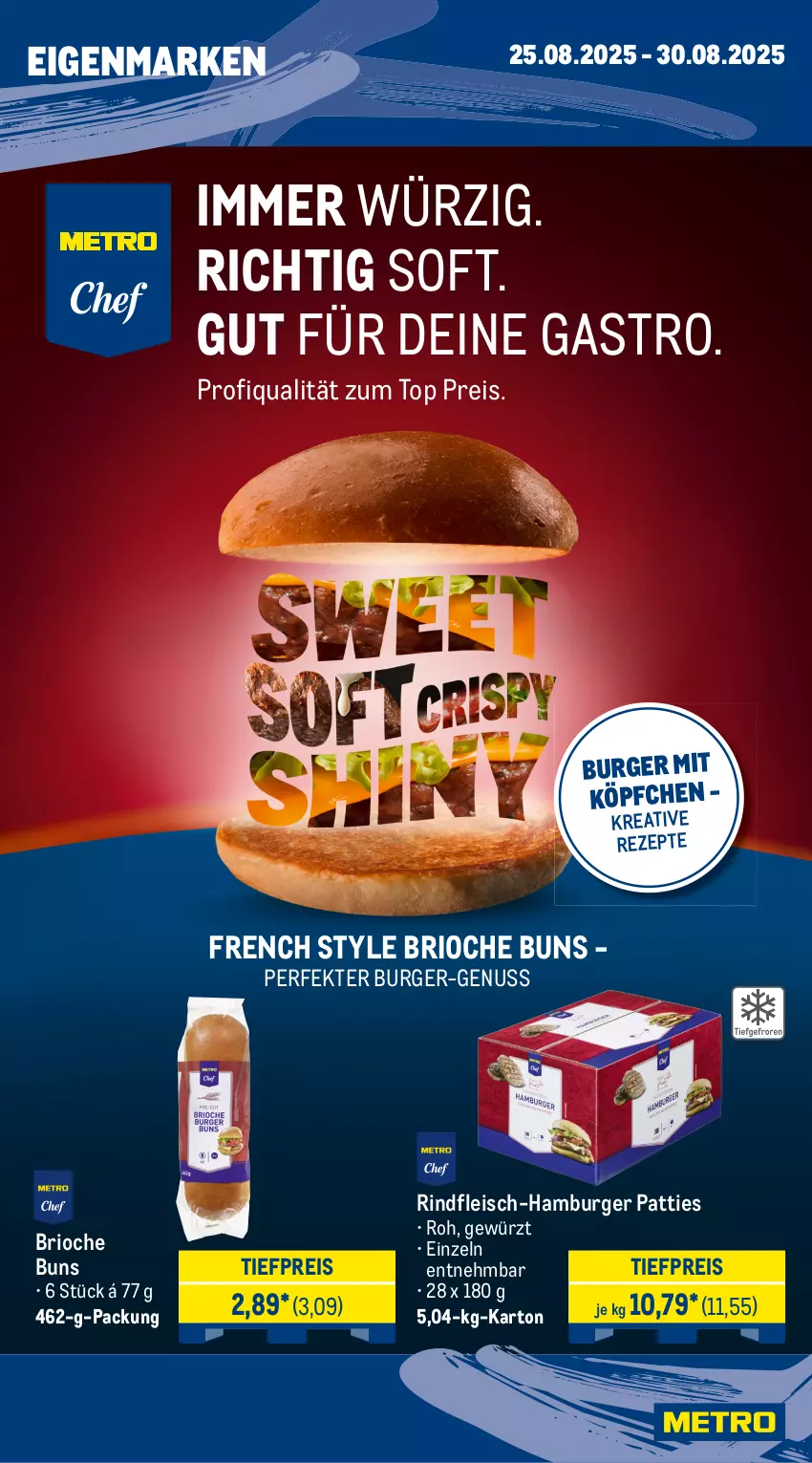 Aktueller Prospekt Metro - Wochen-Angebote Gastro - von 25.08 bis 30.08.2025 - strona 14 - produkty: angebot, beutel, burger, cornetto, eis, fleisch, gewürz, hamburger, maultaschen, nero, nuss, pommes, Pommes Frites, reis, rezept, rezepte, rind, rindfleisch, spinat, Tartufo, Tasche, taschen, Ti, tiefpreis