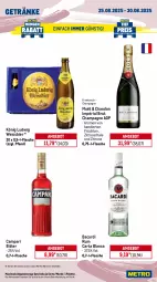 Gazetka promocyjna Metro - Wochen-Angebote Gastro - Gazetka - ważna od 30.08 do 30.08.2025 - strona 17 - produkty: angebot, auer, bacardi, bacardi rum, Behälter, bier, brut, campari, champagne, dell, eis, elle, flasche, früchte, früchten, getränk, getränke, lenor, lenor weichspüler, messer, Metro, metro gastro, Mode, Palette, persil, reis, Ria, rum, Schal, Schale, sonderposten, teller, Ti, Trockensauger, vollwaschmittel, waschmittel, weichspüler, weissbier, zitrone