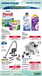 Gazetka promocyjna Metro - Wochen-Angebote Gastro - Gazetka - ważna od 30.08 do 30.08.2025 - strona 18 - produkty: angebot, auer, bacardi, bacardi rum, Behälter, bier, brut, campari, champagne, dell, eis, elle, flasche, früchte, früchten, getränk, getränke, lenor, lenor weichspüler, messer, Metro, metro gastro, Mode, Palette, persil, reis, Ria, rum, Schal, Schale, sonderposten, teller, Ti, Trockensauger, vollwaschmittel, waschmittel, weichspüler, weissbier, zitrone